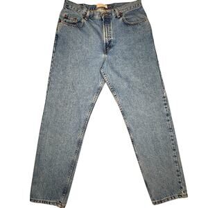 Gap Jeans Womens Size 10 Blue Straight Leg Loose Fit High Rise Medium Wash Denim